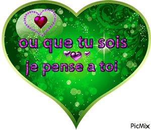 Gif animé ou que tu sois je pense à toi